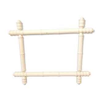 Cadre bambou blanc