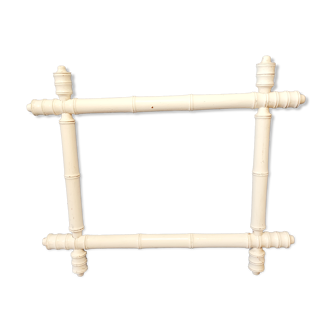 White bamboo frame