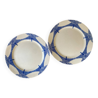 Lot de 2 assiettes plates HBCM Habanera