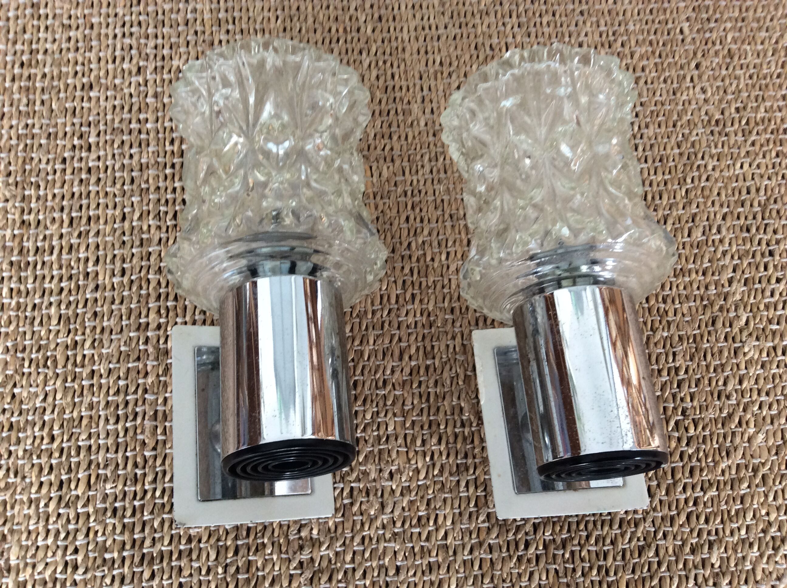 Pair of vintage wall lamps