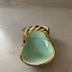 Small ceramic vase pot from Vallauris vintage blue flower