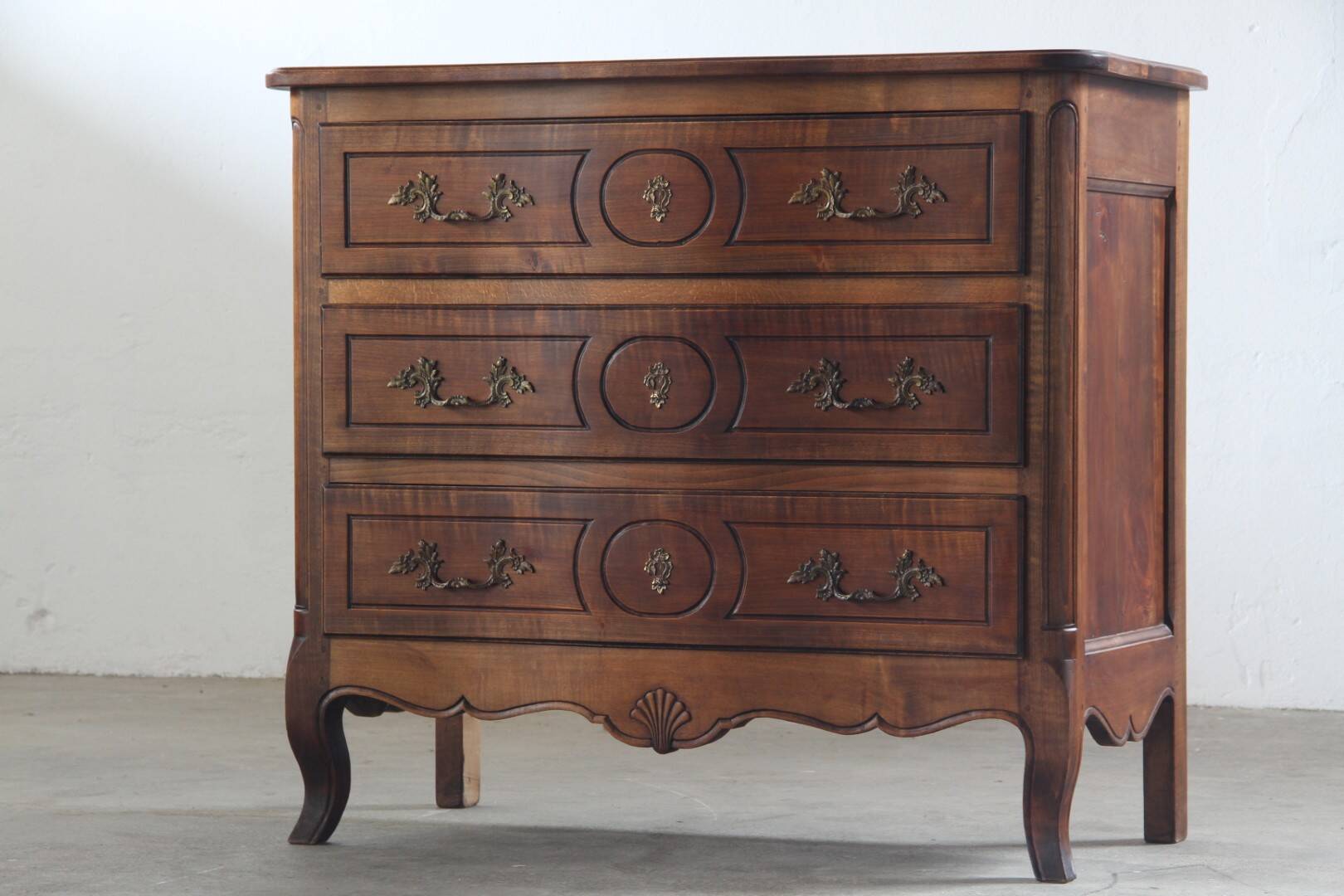 Vintage 18th century Walnut Commode, French Provençal, French Louis XVI