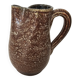 Glazed ceramic pitcher signed pictogram accolay - height 17cm