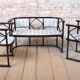 Art Nouveau Seating Set in Beech from J.F.M. Hoffmann, Austria, 1910s, Set of 3
