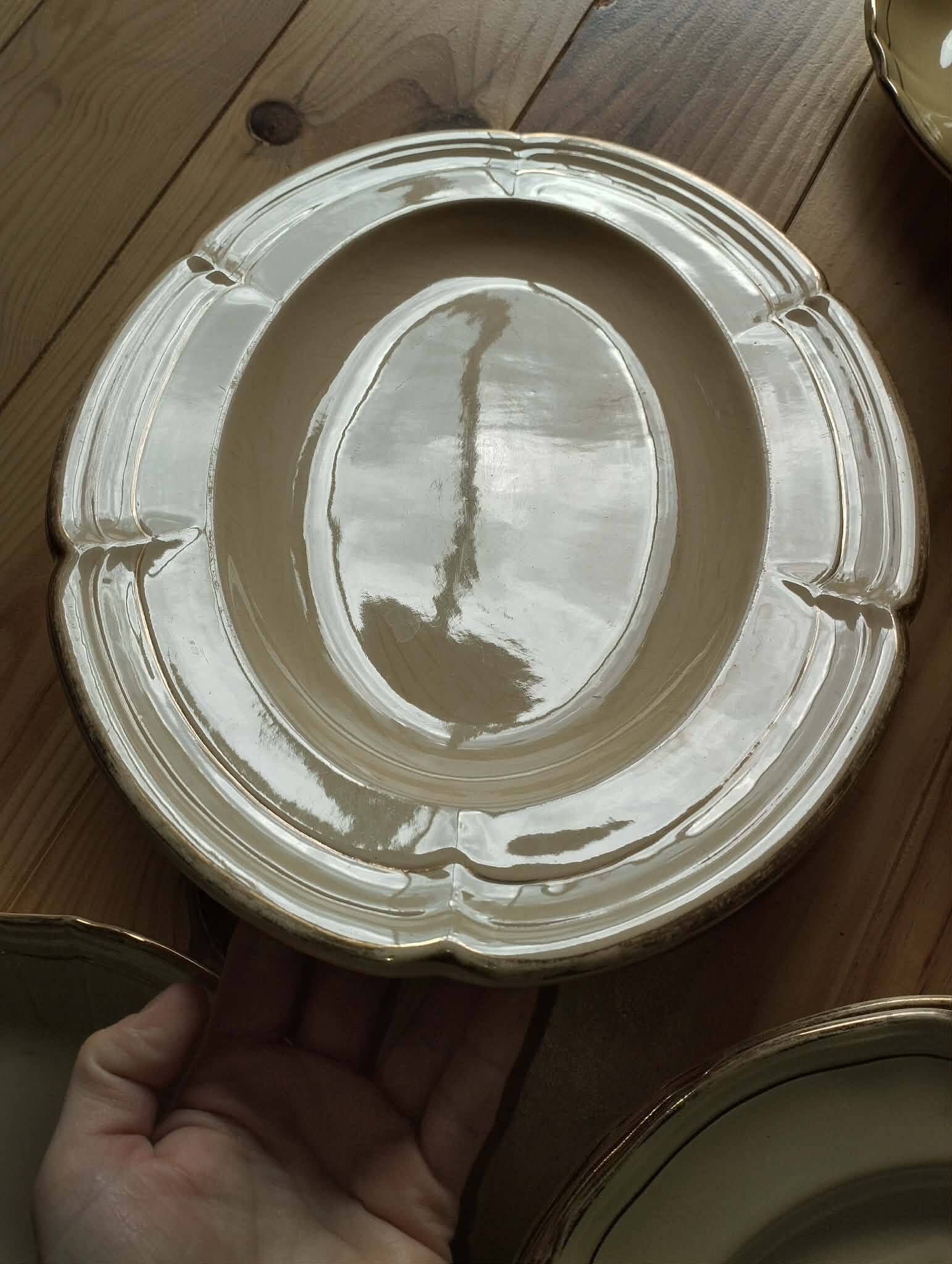 Antique gien table service – niderviller model – exceptional set