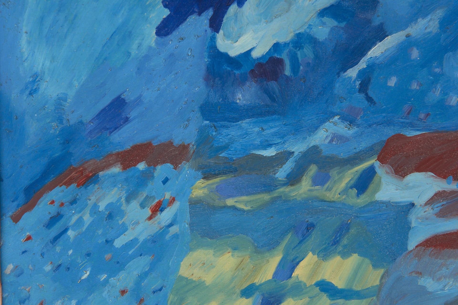 Willy Van Eeckhout 'Landschappelijk Blauw' - Belgium, 1969