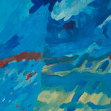 Willy Van Eeckhout 'Landschappelijk Blauw' - Belgium, 1969
