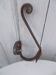 Wrought iron coat hook