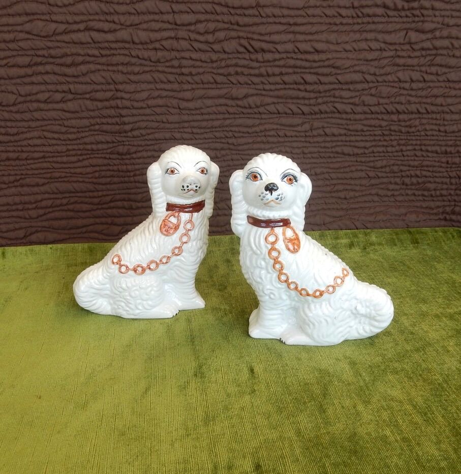 Antique Cavalier King Charles Spaniels Chimney Dogs