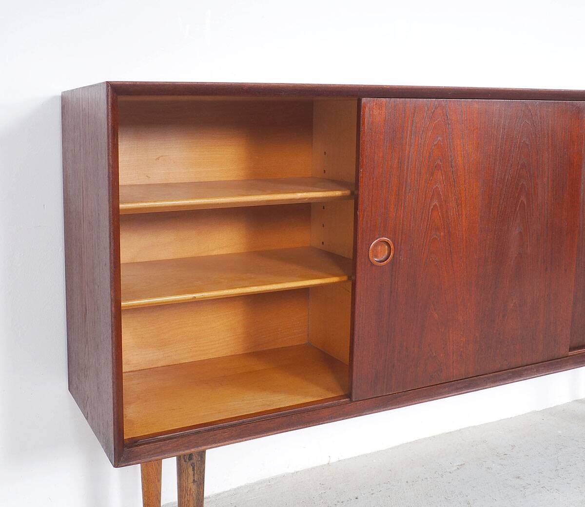 Sliding door sideboard by Omann Jun, 1960s