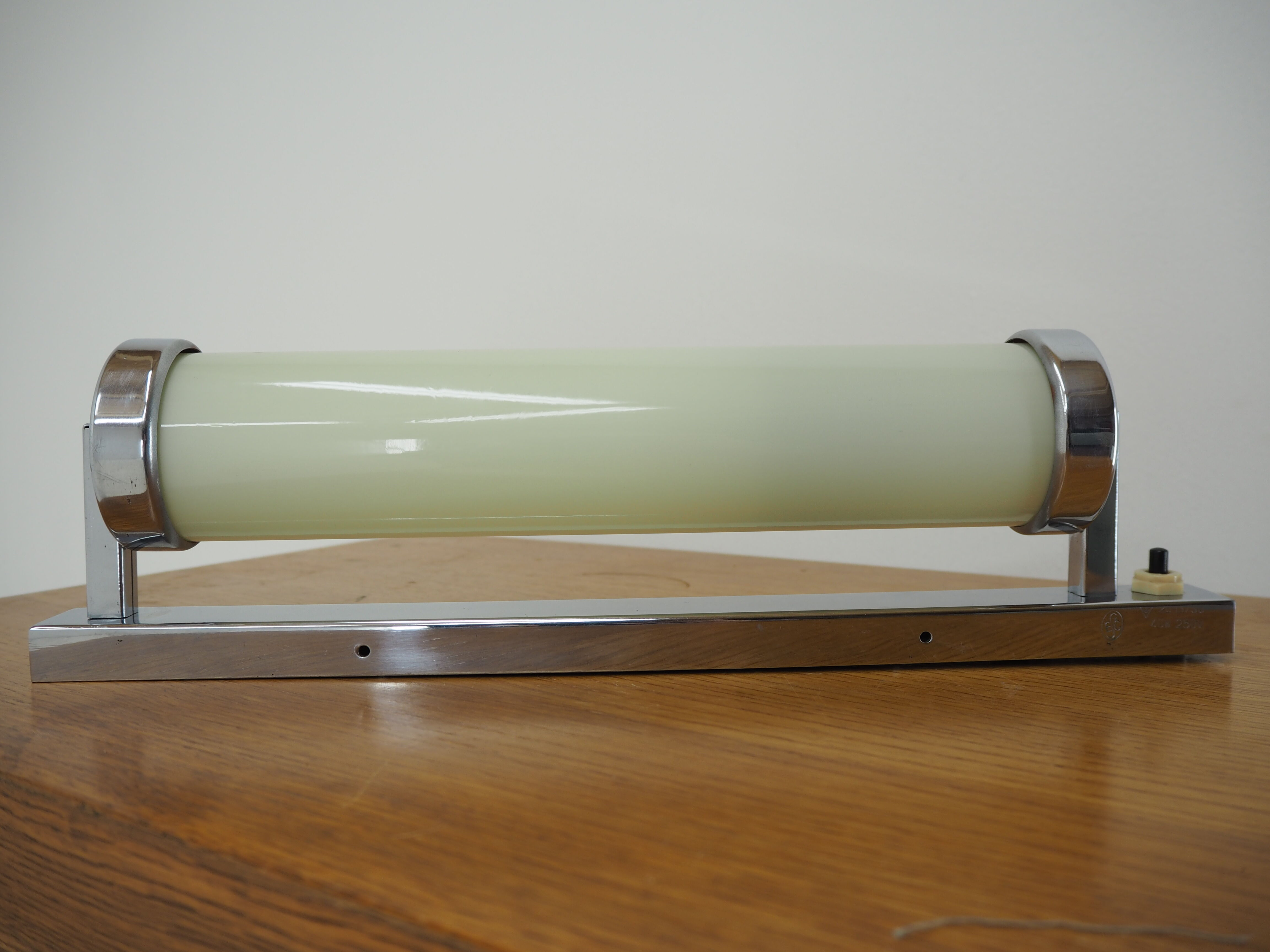 Bauhaus chrome tubular wall or table lamp, 1930s