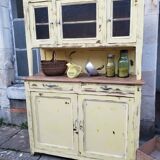 Buffet double patine  jaune tendre