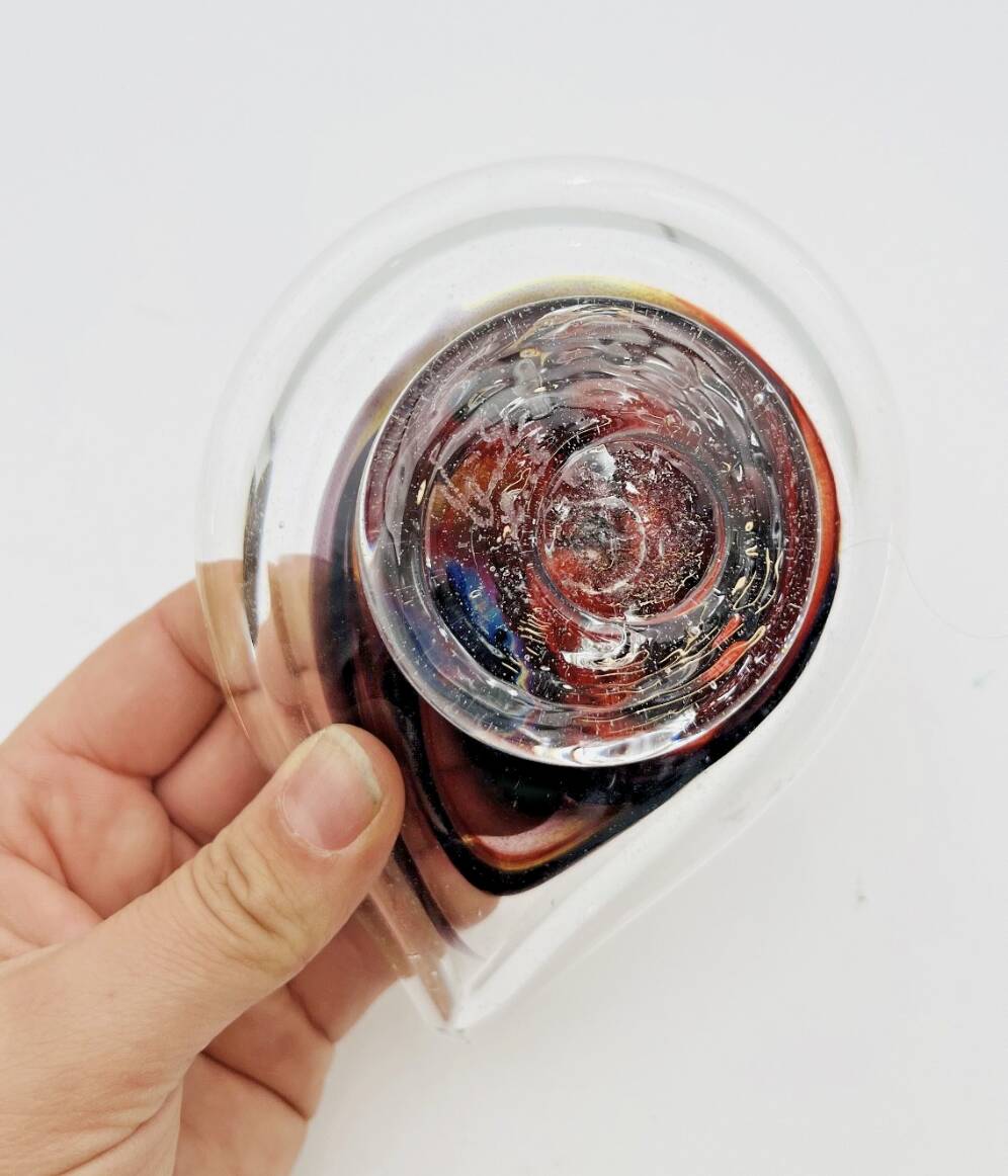 Vide-poche en verre soufflé