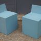 Paire de fauteuils en bois design 1980