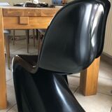 Set of 3 chairs Vintage black Verner Panton