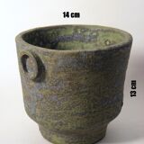 Ceramic pot lava effect