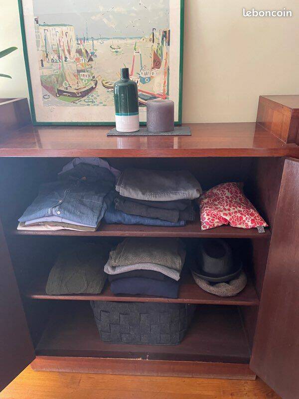 Chest of drawers - 6 drawers, shelves, linen compartment