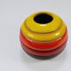 Vase boule en céramique rayé Aldo Londi Bitossi, Italie, 1960s