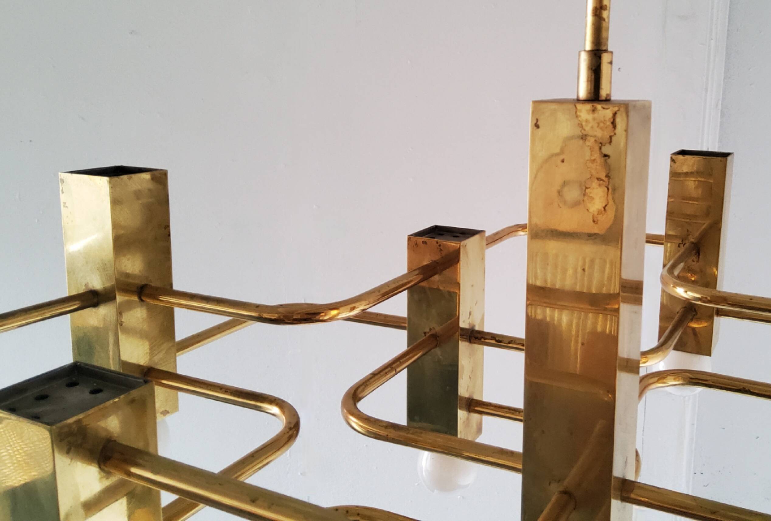 Gaetano Sciolari chandelier, Boulanger from the 70s