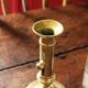 Brass torch candle holder push decor