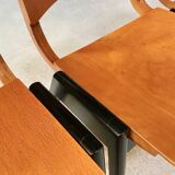 Set of 6 Dining Chairs P7 by Roland Rainer for E & A Pollack, Vienna 1952