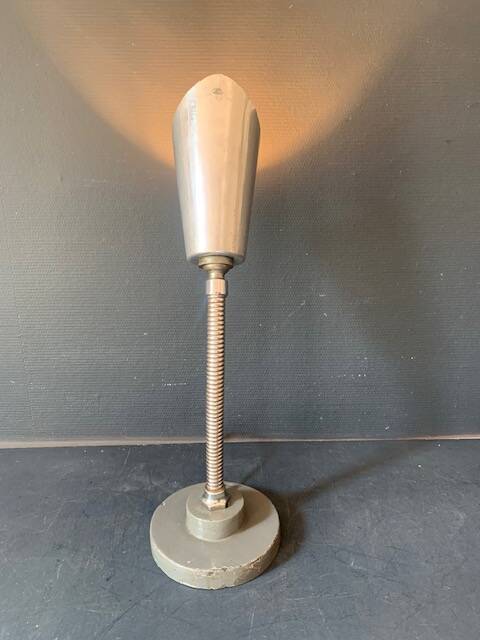 Cogit chrome metal accent lamp, Art Deco lamp, industrial, flexible