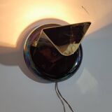 Aplique de pared iridiscente. España, 1980s.