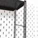 Black metal wall shelf, 1960