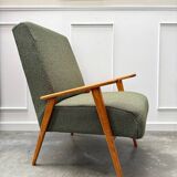 Scandinavian khaki armchair