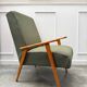 Scandinavian khaki armchair