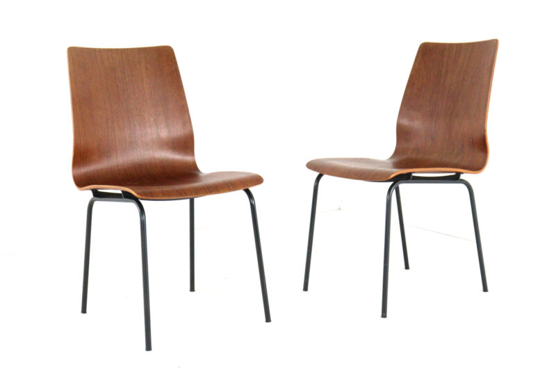 Friso Kramer for Auping Euroika plywood chair | set of 2