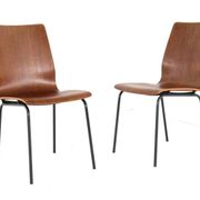 Friso Kramer for Auping Euroika plywood chair | set of 2