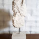 Woman's head in plaster