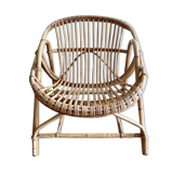 Rattan armchair shell 60s