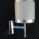 Pair of chrome design wall lights and vintage white hat 1970