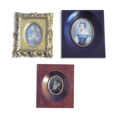 3 Miniatures XIXth