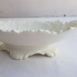 Coupe grand ravier ancien en porcelaine blanche
