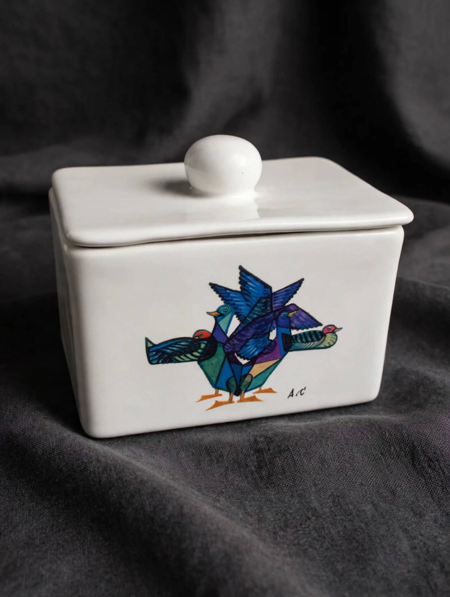 Terrine of foie gras Rougié Sarlat collection 2001 - collectible porcelain