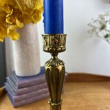 Pair of bronze table candlesticks late nineteenth century