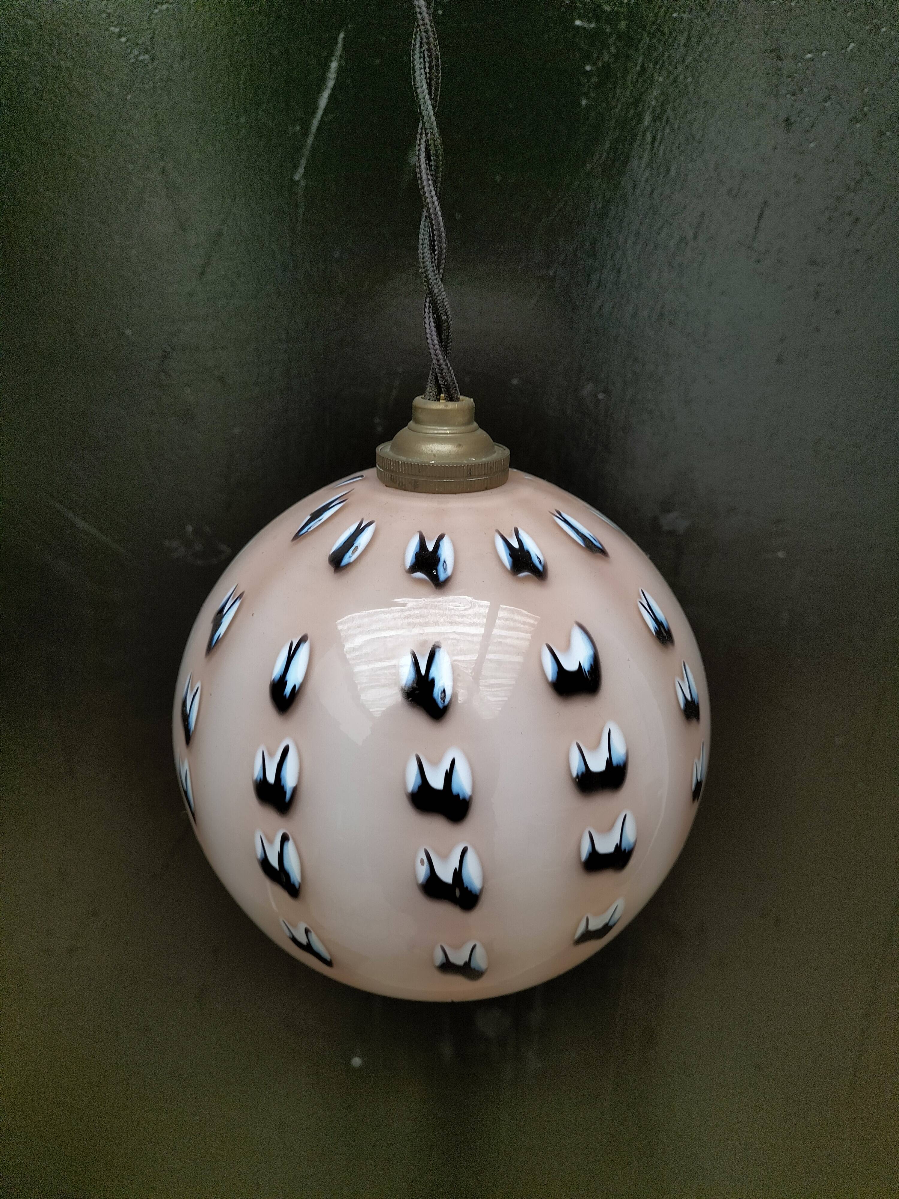 Opaline pendant light