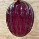 Grand vase en verre transparent violet rose