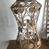 VINTAGE PEACOCK RATTAN SUSPENSION