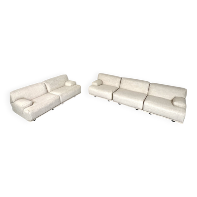 Canapé Fiandra (Trois et Deux Places) Par Vico Magistretti Pour Cassina, Italie