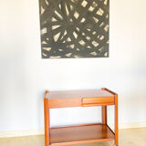 Walnut coffee table with two drawers, Italy 1970s