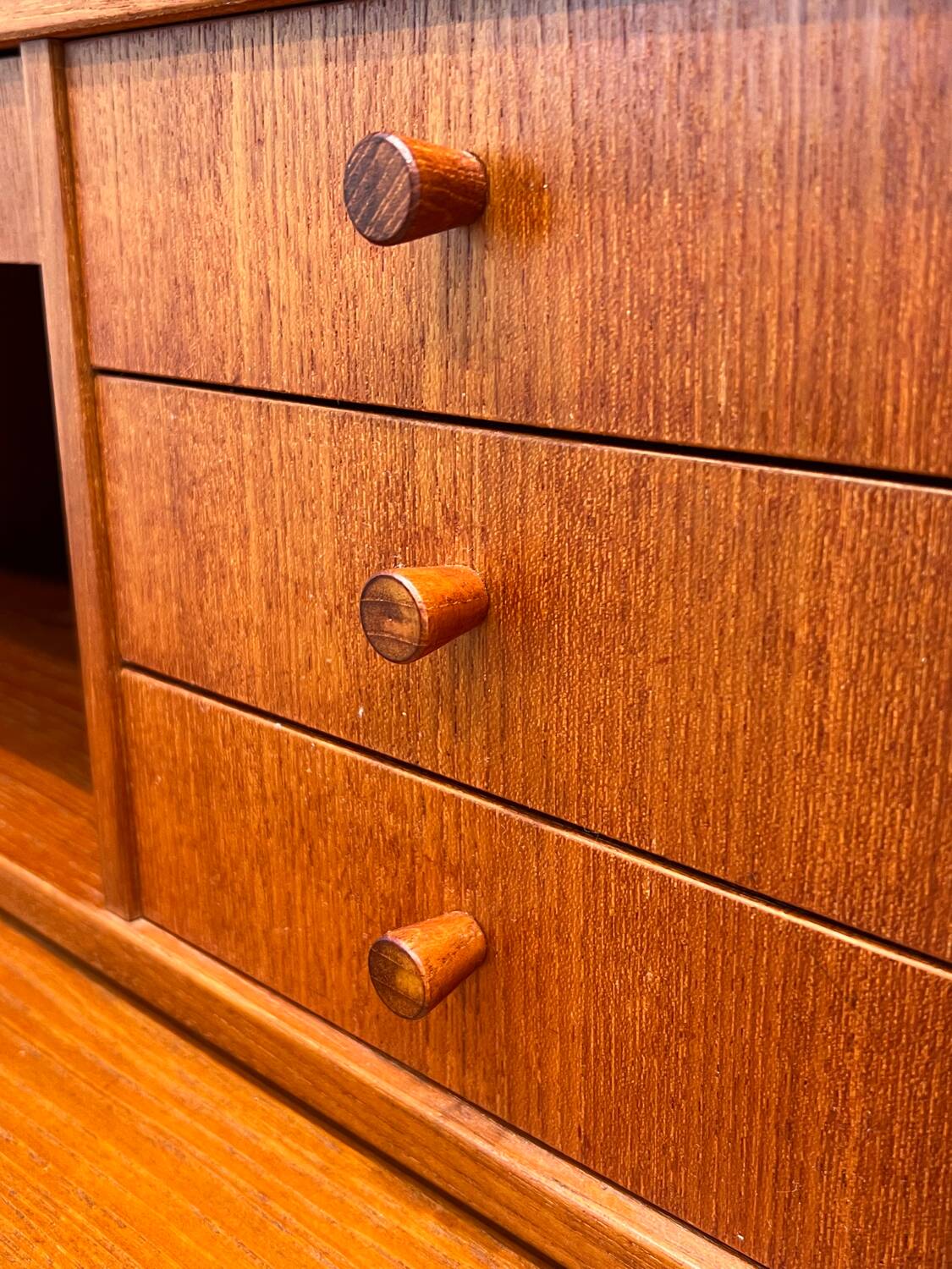 Scandinavian teak secretary desk, 1960s