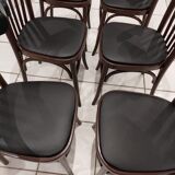 Set of 6 bistro chairs from the 1970s