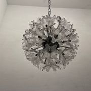Murano Glass Flower Chandeliers by Paolo Venini for Veart, 1960s