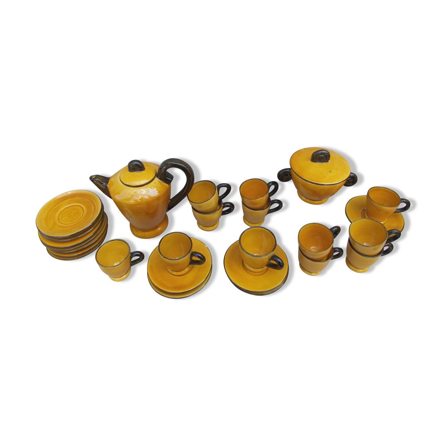 Vintage Vallauris Couleur de Provence coffee service
