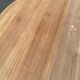 Table à manger scandinave ronde extensible décapée en teck 115cm