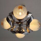 Mazzega Murano Space Age Chandelier 70s
